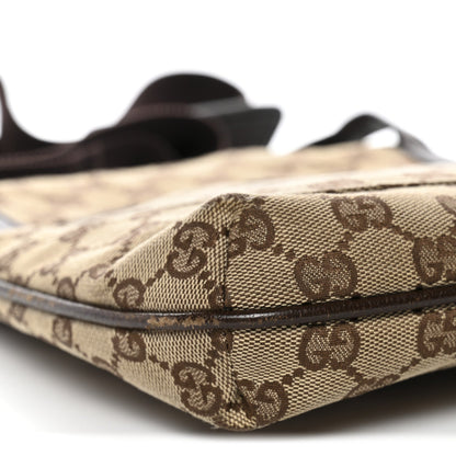 Monogram Flat Messenger Bag Dark Brown