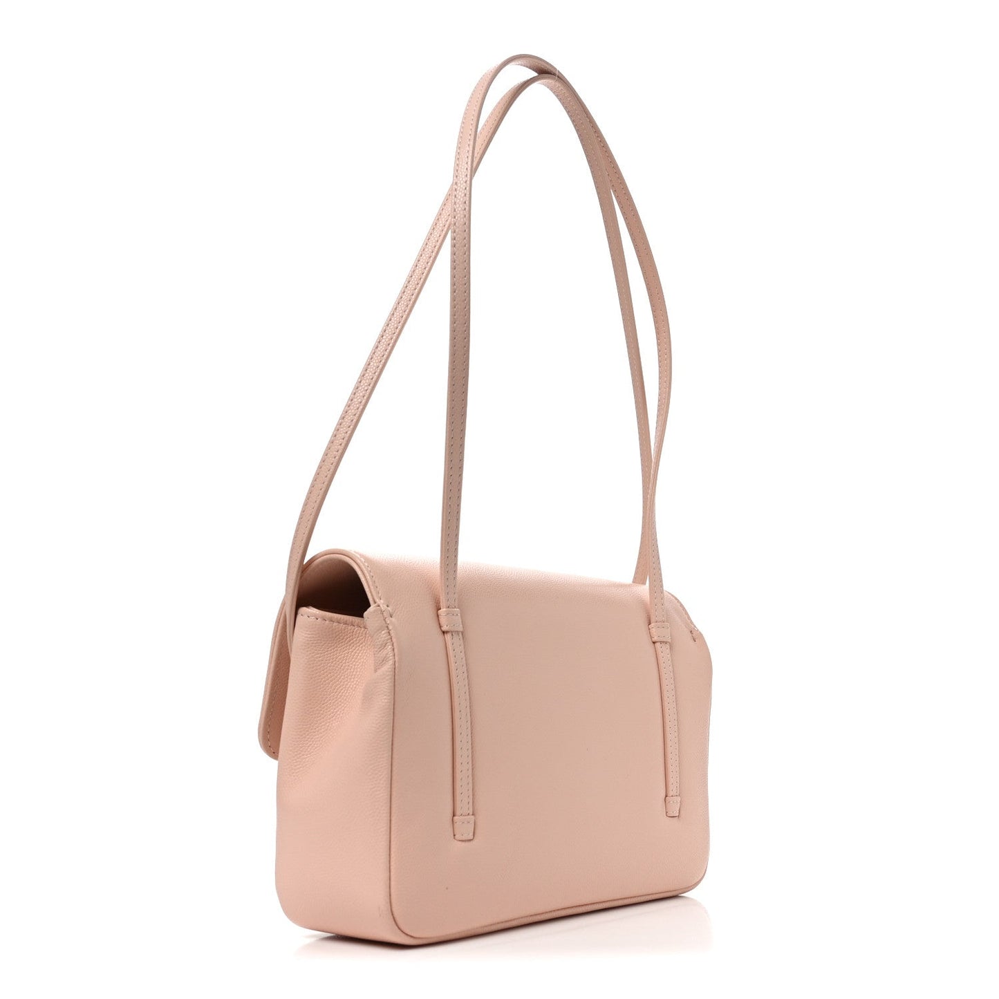 Shiny Caviar Preppy Coco Small Flap Light Pink