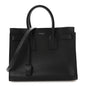 Grained Calfskin Small Sac De Jour Black