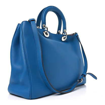 Smooth Calfskin Large Diorissimo Tote Blue