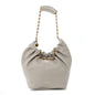 Buttery Nappa Lambskin Small Squeeze Bag Pearl Grey