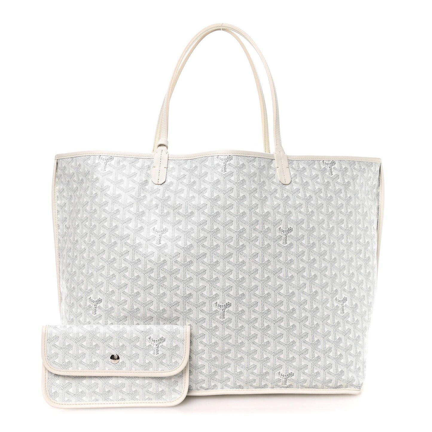 X PEANUTS Goyardine Reversible Anjou GM White