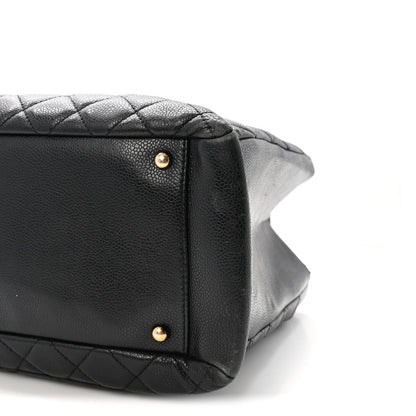 Caviar Quilted XL Grand Shopping Tote GST Black