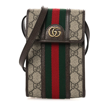 GG Supreme Monogram Web Mini Ophidia Crossbody Bag Beige New Acero
