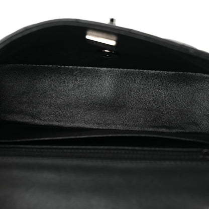 Lambskin Quilted Mini Rectangular Flap So Black