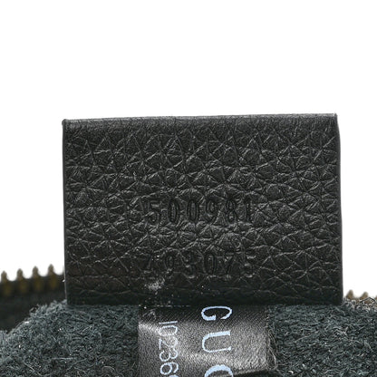 Pebbled Calfskin Medium Logo Portfolio Clutch Black