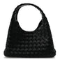 Nappa Intrecciato Small Campana Shoulder Bag Black