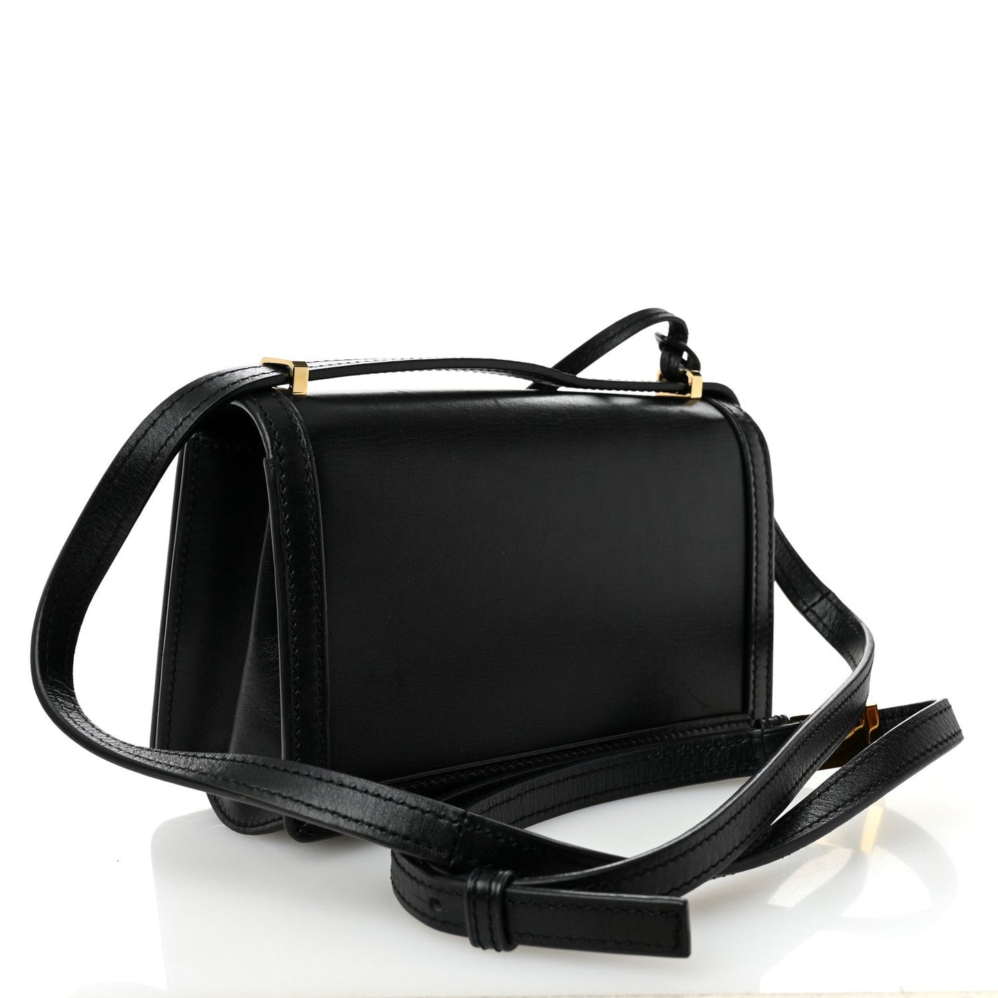 Calfskin Small Barcelona Shoulder Bag Black