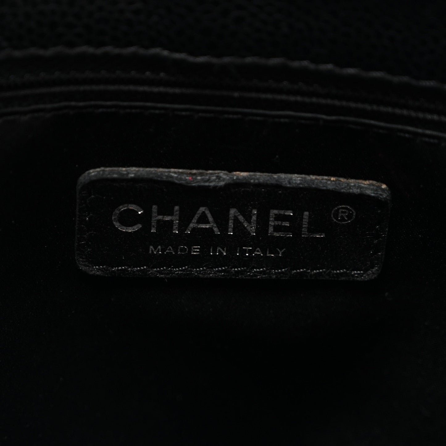 Caviar Quilted Grand Shopping Tote GST Black