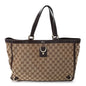 Monogram Large Abbey Tote Dark Brown