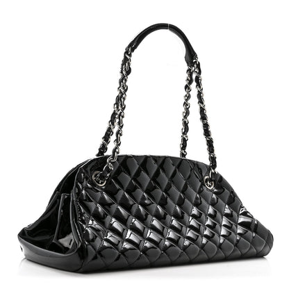 Patent Quilted Medium Just Mademoiselle Black