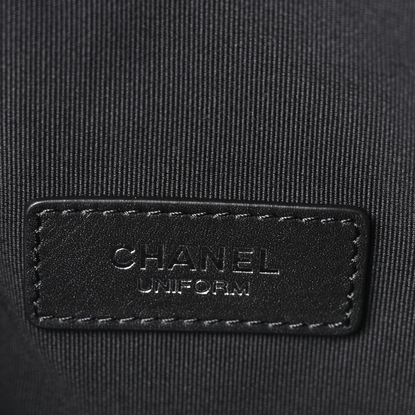Lambskin Quilted Waist Belt Bag Black