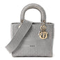 Canvas Embroidered Cannage Medium Lady D-Lite Gray