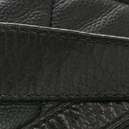 Caviar Quilted Coco Casual Flap Black