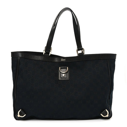 Monogram Large Abbey Tote Navy Black