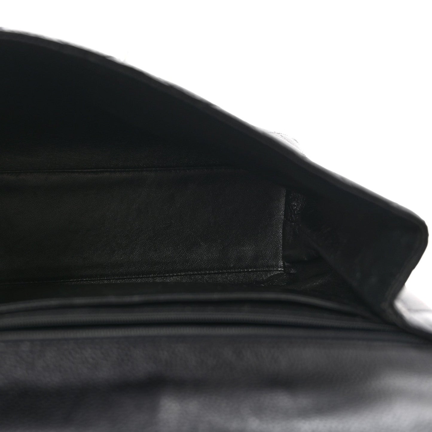 Caviar Quilted Jumbo Kelly Flap Black