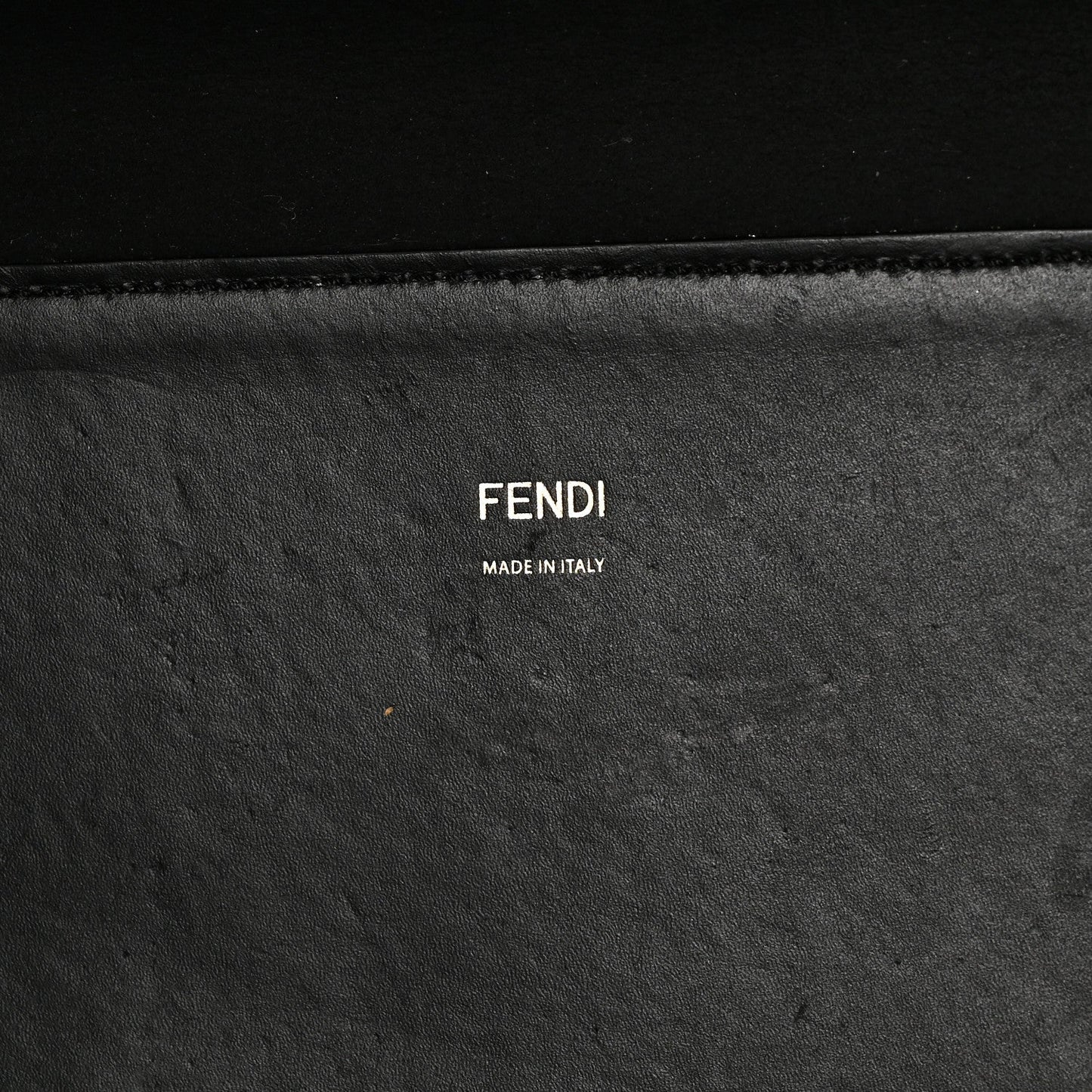 Vitello King Plexiglass Medium Fendi Sunshine Shopper Tote Black