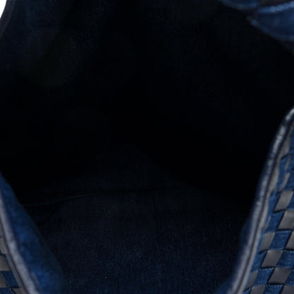 Denim Nappa Intrecciato Large Hop Abyss Indigo