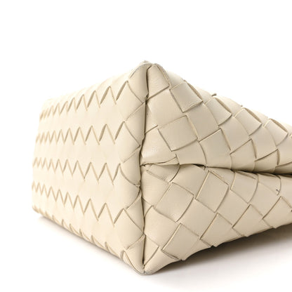 Nappa Intrecciato Small Andiamo Shoulder Bag Sea Salt