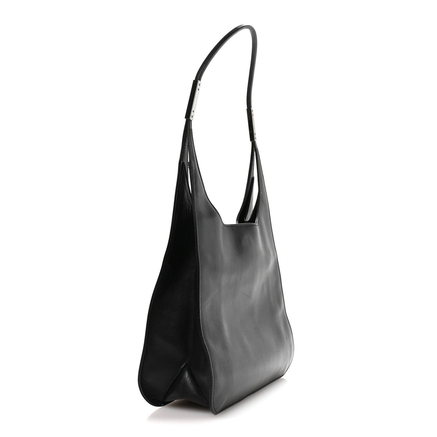 Calfskin Hobo Bag Black
