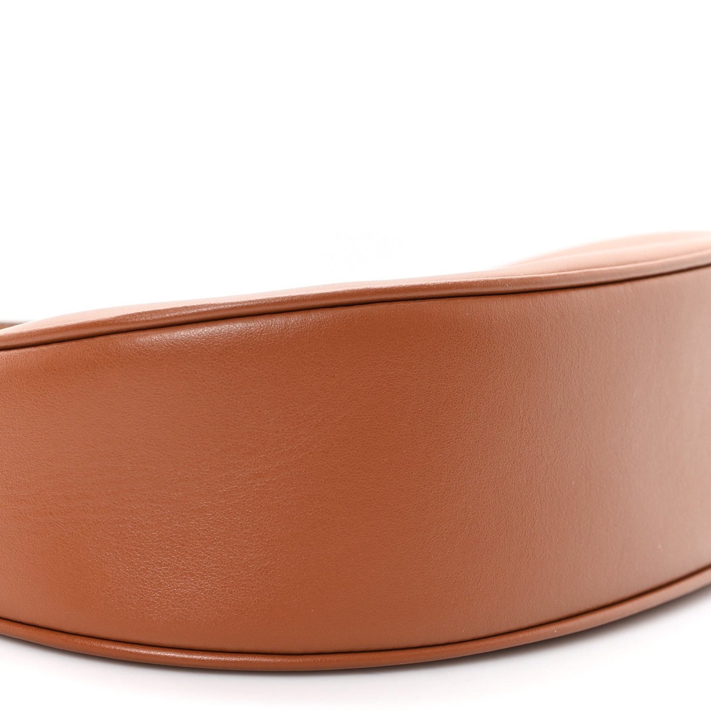 Smooth Calfskin Medium Strap Ava Triomphe Shoulder Bag Tan