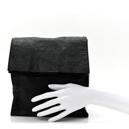 Calfskin Monogram Deli Paper Bag  Vintage Black