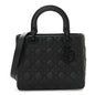 Ultra Matte Calfskin Cannage Medium Lady Dior Black
