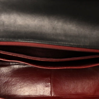 Lambskin Quilted XL Jumbo Single Flap Black