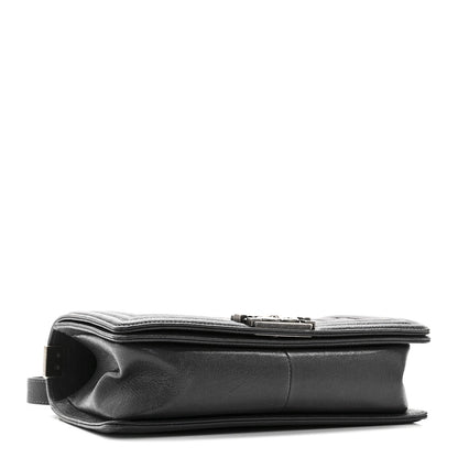 Caviar Quilted Medium Boy Flap Charcoal