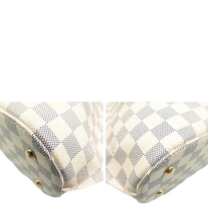 LOUIS VUITTON Girolata Damier Azur Shoulder Bag White