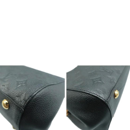 LOUIS VUITTON Montaigne Monogram Empreinte Shoulder Bag Black