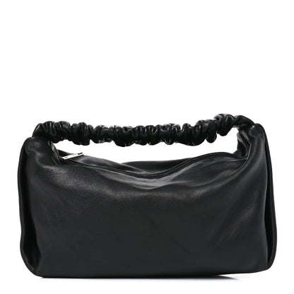 Lambskin Mini Scrunchie Bag Black