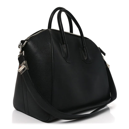 Sugar Goatskin Medium Antigona Black