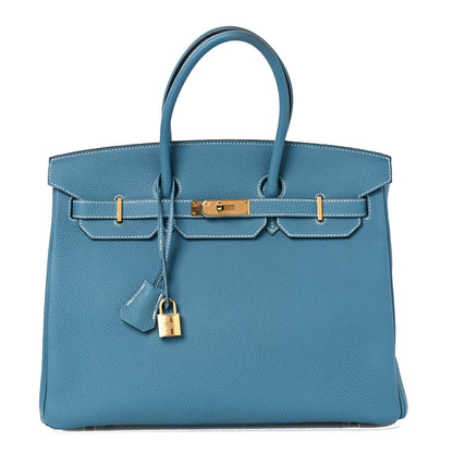 Togo BIRKIN 35 Blue Jean