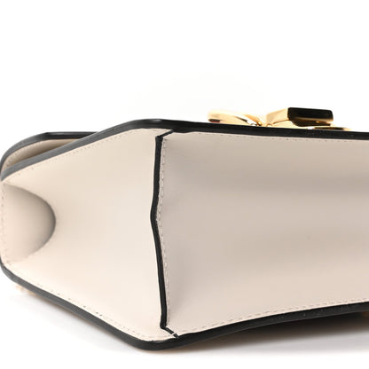 Calfskin Mini Sylvie Chain Shoulder Bag White