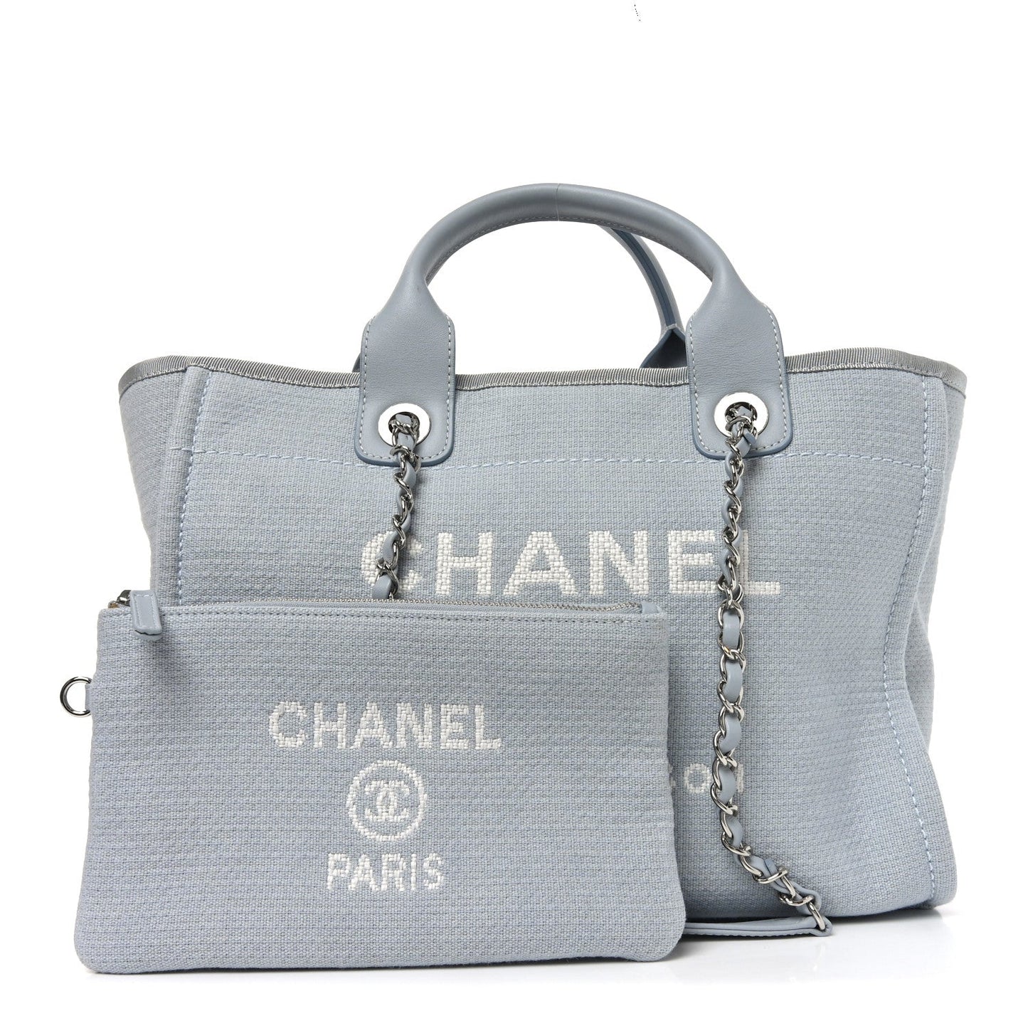 Mixed Fibers Small Deauville Tote Light Blue