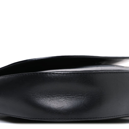 Calfskin Flap Crossbody Bag Black