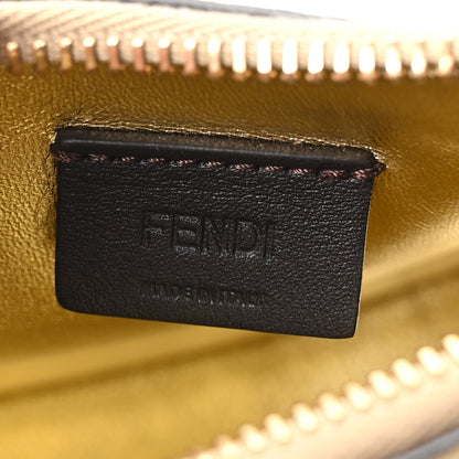 Crystal Vitello Laminato Suede FF Nano Fendigraphy Hobo Bag Platino