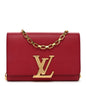 Calfskin Chain Louise MM Red