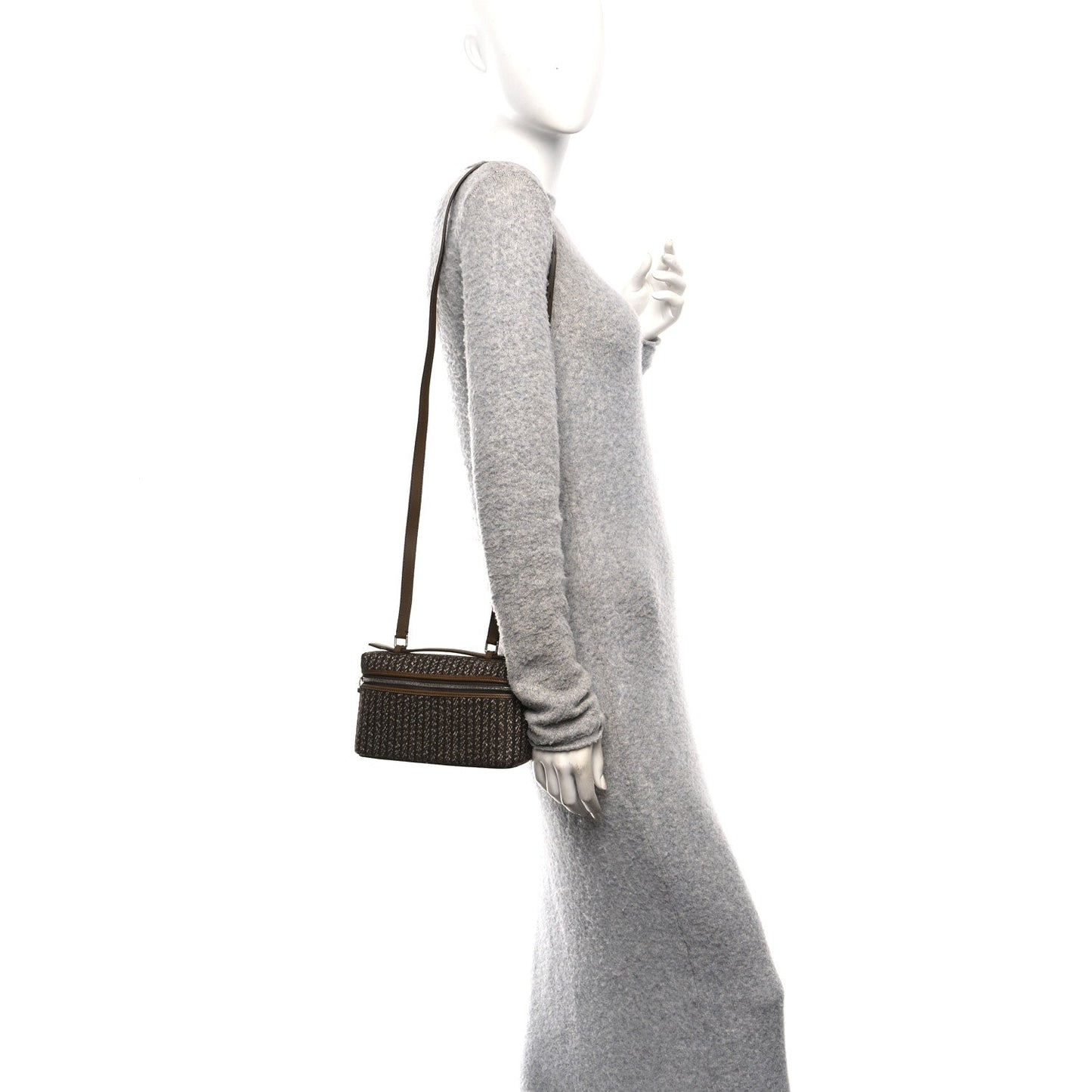 Cashmere Extra Pocket Pouch L19 Mocha Latte Ebony