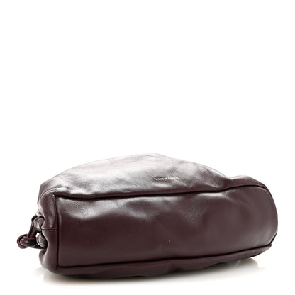 Lambskin Mini Cloud Clutch Plum