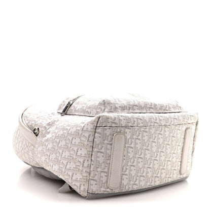 Oblique Calfskin Rider Backpack Beige