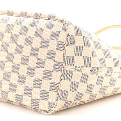 Damier Azur Neo Neverfull MM Rose Ballerine