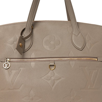 Empreinte Monogram Giant Travel Bag Tourterelle Creme