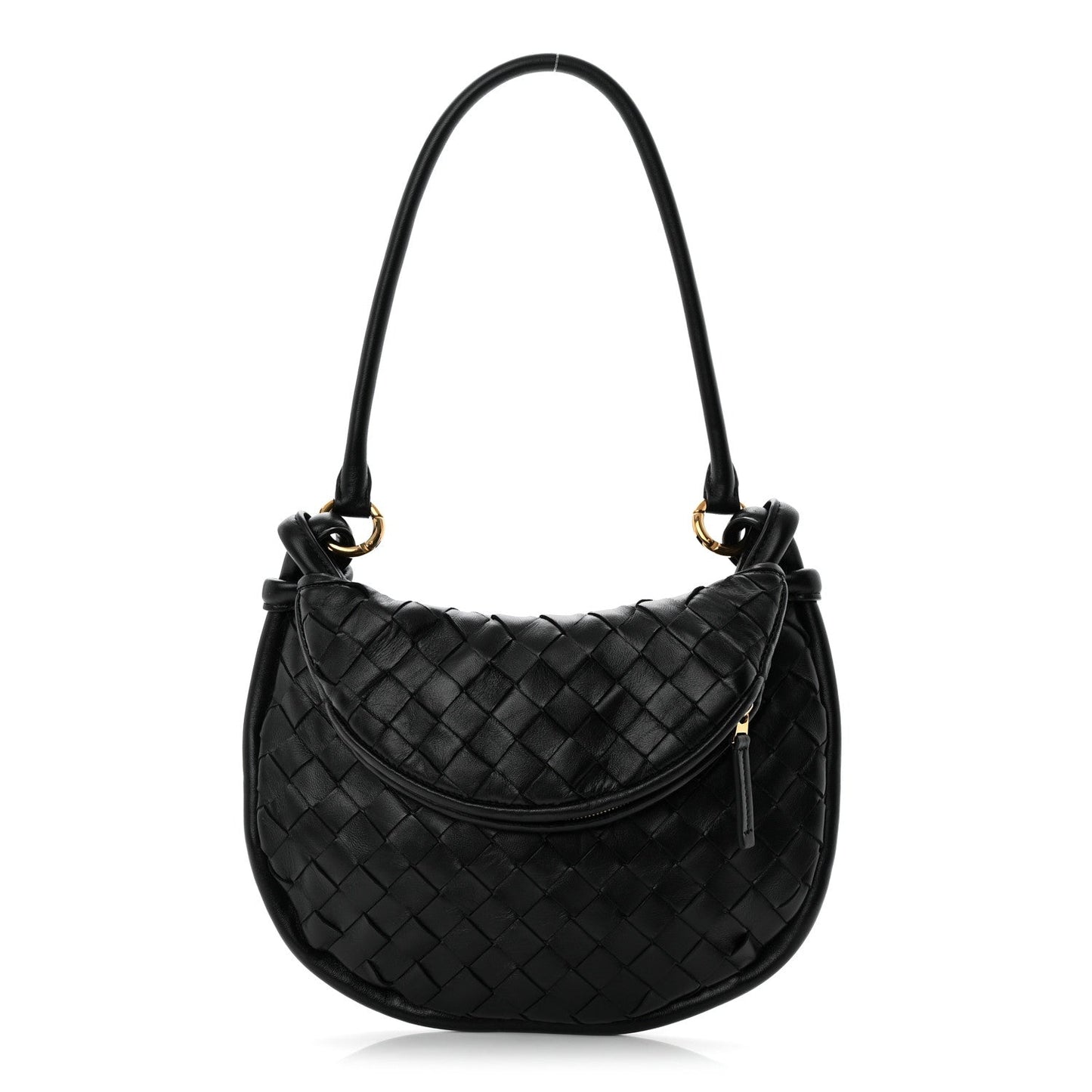 Nappa Intrecciato Small Gemelli Black