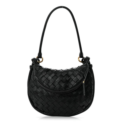 Nappa Intrecciato Small Gemelli Black
