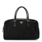 Nylon Saffiano Small Top Handle Bag Black