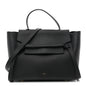 Grained Calfskin Mini Belt Bag Black