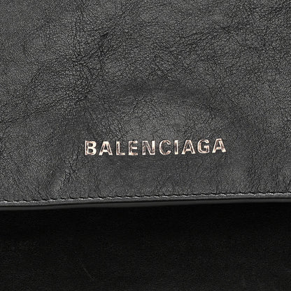 Agneau Large Grungy Messenger Black