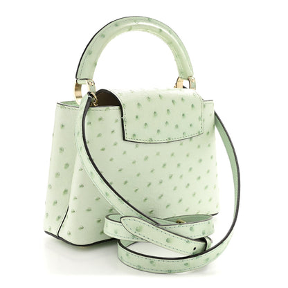 Ostrich Capucines Mini Vert Celadon